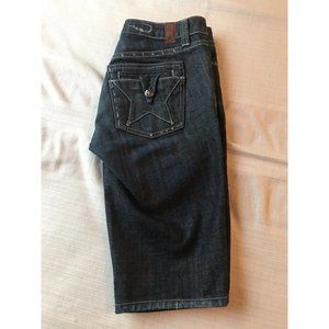 People’s Liberation, Tanya Short Bermuda, Women’s Denim Blue Jean Shorts, Sz 30